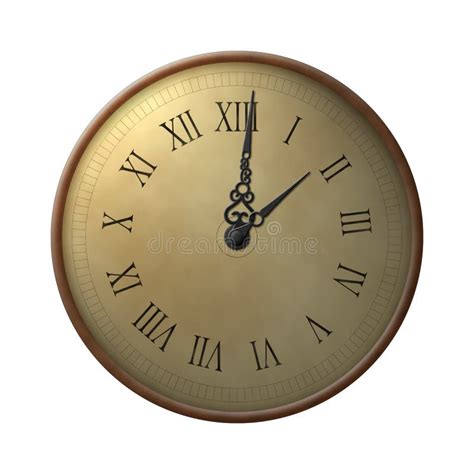 Trece Horas De Reloj Stock De Ilustración Ilustración De Viejo 18684909
