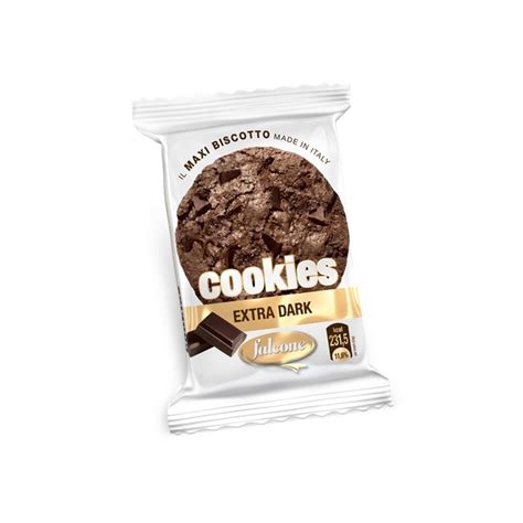 Cookies Extra Dark Dolciaria Falcone 50 Gr Confezione Da 40 Pz