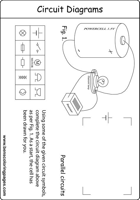 Drawing Schematic Circuit Diagrams Worksheet