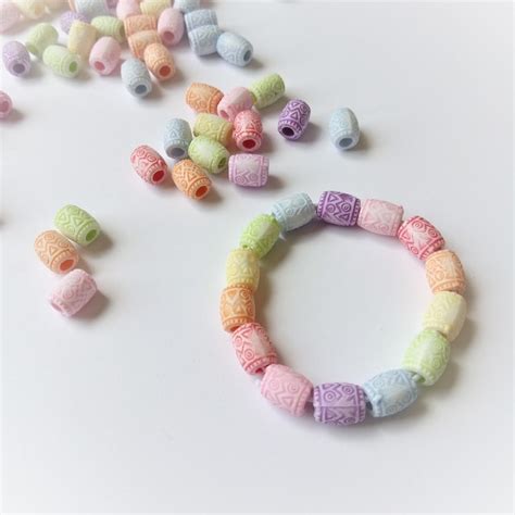 Pastel Beads Childrens Beads Plastic Beads Pastel