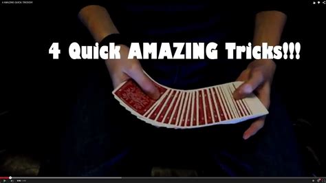 4 Amazing Quick Tricks Youtube