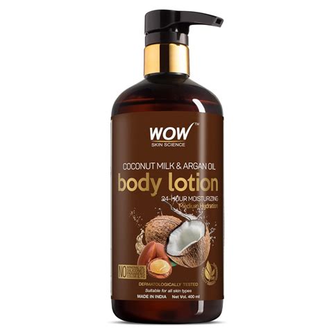 Buy WOW Skin Science Coconut Milk & Argan Oil Body Lotion - Medium