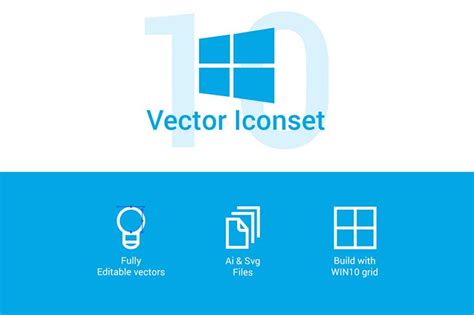 Windows 10 Vector Icons Free Design Resource Download Vector Icons
