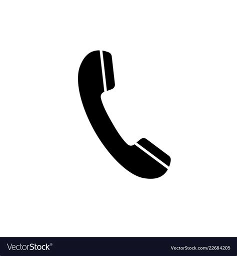 Phone Icon Sign Handset Royalty Free Vector Image
