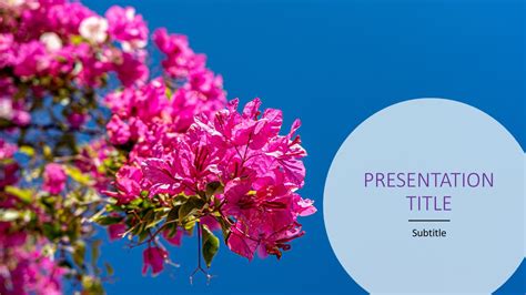 Colorful Flower Powerpoint Template Slidesbase