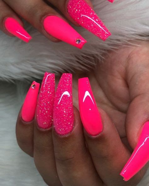 100 Hot Pink Nails Ideas In 2021 Pink Nails Nails Nail Designs