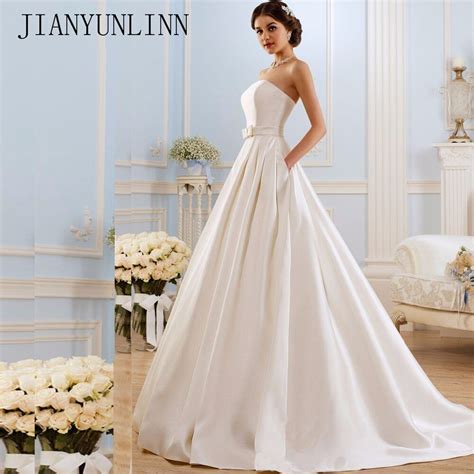 Brautkleider online shop, schneller versand. EINE Linie Brautkleider 2020 Vintage Taschen Bogen China ...
