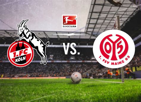 Mit zwei änderungen in der startformation geht der 1. Foci Tippek 1. FC Köln - Mainz - 2020. május 17. 15:30 ...