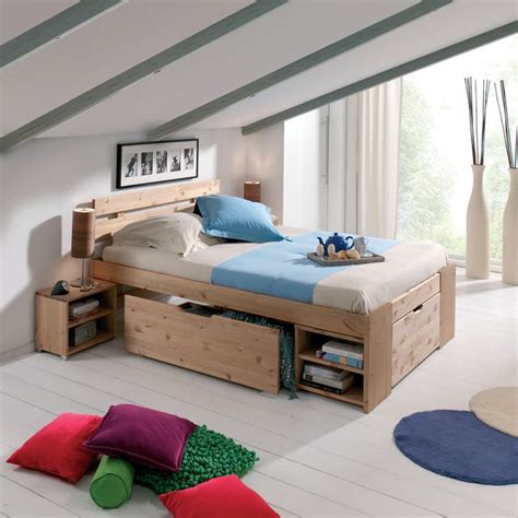 Le lit escamotable 140x200 convient pour les petites chambres, mais aussi quand on veut. Lits 2 places gain de place - JANIS | Lit double avec ...