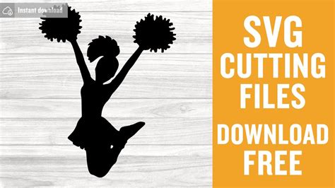Cheerleader Svg Free Cutting Files for Cricut Instant Download - YouTube