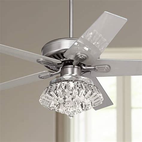 If you are looking for a crystal. 52" Windstar II Steel Crystal Light Kit Ceiling Fan ...