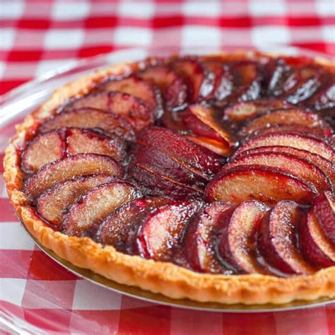 Plum Tart Easy To Make With Just A Few Common Ingredients