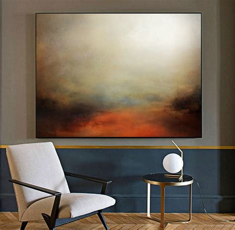 Minimalist Abstract Painting Of The Sky Large Wall Sky Abstract