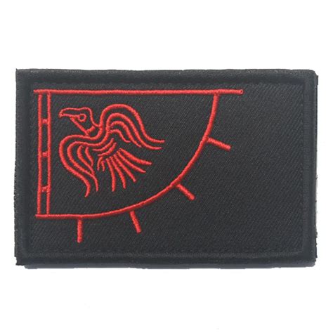 Viking Flag Patch Odinic Norse Odins Raven Flag Patches Military Hook