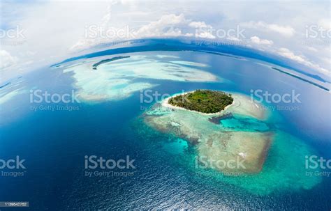 Aerial View Banyak Islands Sumatra Tropical Archipelago Indonesia Aceh