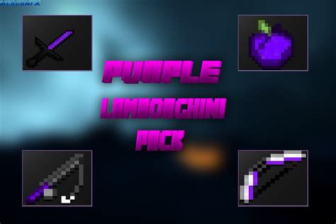 Minecraft Pvp Texture Pack Purple Lamborghini Pack Youtube