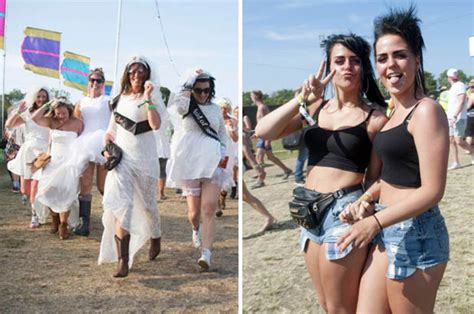 Isle Of Wight Festival Go Ers Strip Off In The Sunshine Daily Star