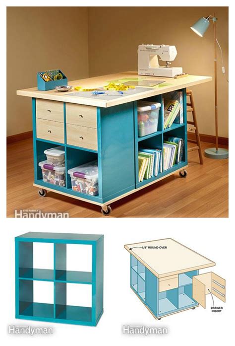 Corner desks are also quite well known in home because of its compact size. DIY Craft Room Table With Ikea Furniture Under Budget