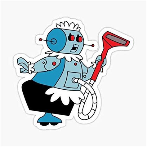 Rosie The Robot Maid From The Jetsons Sticker Sticker Etsy