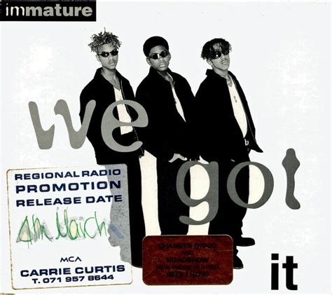 Immature We Got It 1996 Cd Discogs