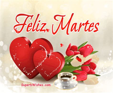 Feliz Martes Gif Con Hermosos Corazones Rojos Superbwishes Com