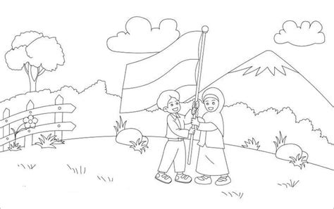 Gambar Mewarnai Anak Tk Tema Kemerdekaan - 55+ Koleksi Gambar