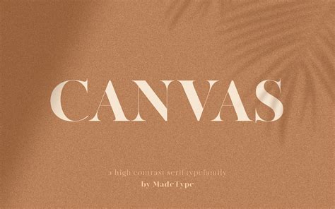Check Out This Behance Project “made Canvas Font”