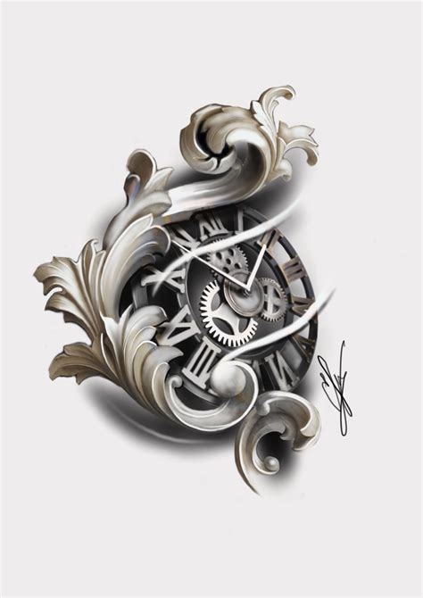 Clock Tattoo Watch Tattoo Design Filigree Tattoo Watch Tattoos