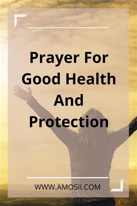Prayer For Good Health And Protection