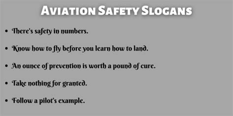 400 Best Aviation Safety Slogans That You Will Like