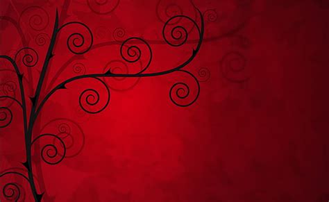 Rose Thorns Vector Art Black And Red Swirl Plant Illustration Aero