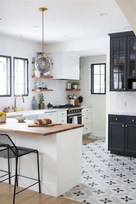 40 Elegant Black And White Floor Tile For Your Kitchen Design Page