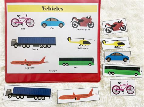 Vehicles Chart For Kids