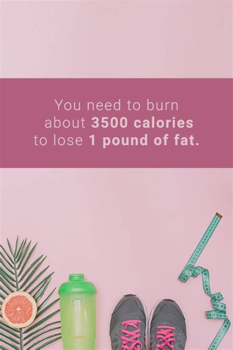 You Need To Burn About 3500 Calories To Lose 1 Pound Of Fat
