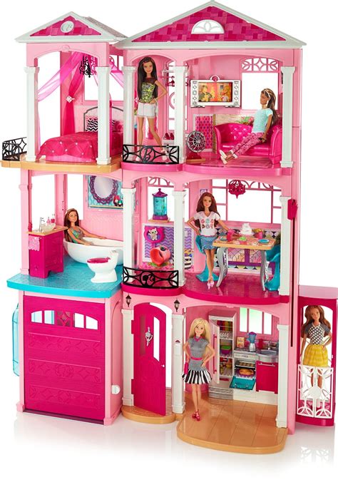 Barbie Dream House Doll House Three Floor Seven Rooms Girls Collectable Dolls Ebay