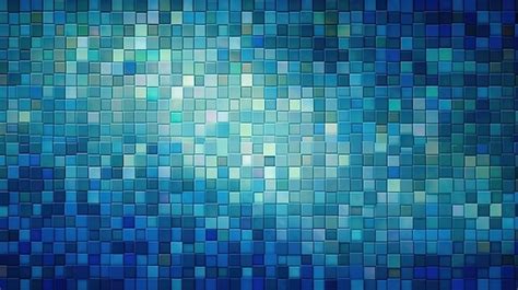 Premium Photo Blue Mosaic Tile With A Blue Background