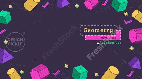 Zoom Background For Geometry Mathematics Class Freshstock