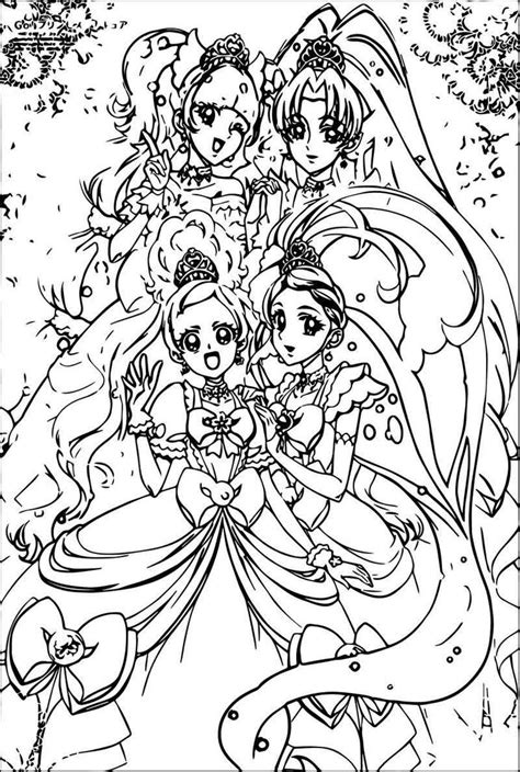 Glitter Force All Girls Coloring Pages