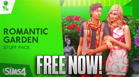 The Sims 4 How To Get Free Romantic Garden Stuff Pack