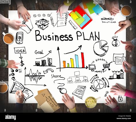 Creating Business Plan Stock Photo Alamy