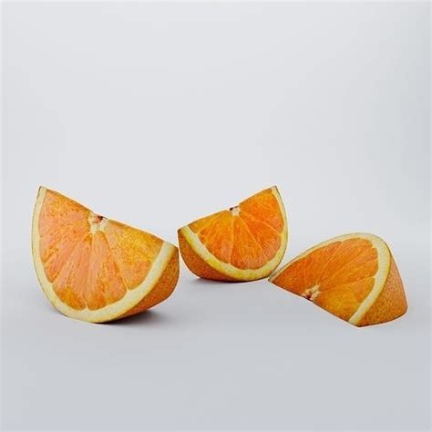Orange Slice 3d Model Cgtrader