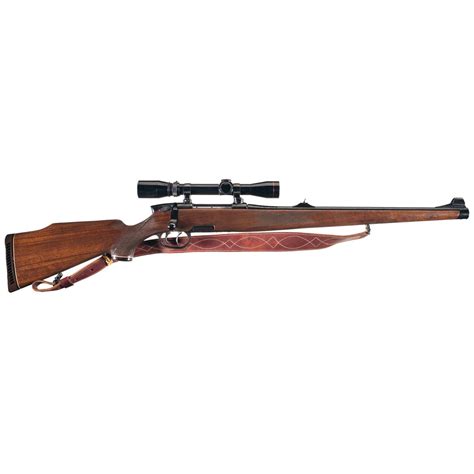 Steyr Mannlicher Model M Full Stock Bolt Action Rifle With Scope
