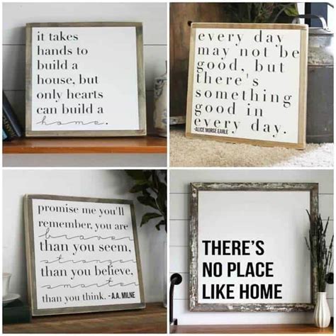 Inspirational Home Decor Signs Rustic And Modern