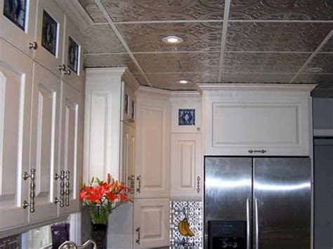 You can still find the tiles used to make tin ceilings, as a reclaimed product that may have survived a remodeling job or demolition. Ceiling Tin Tile Backsplash For Kitchens (Ceiling Tin Tile ...