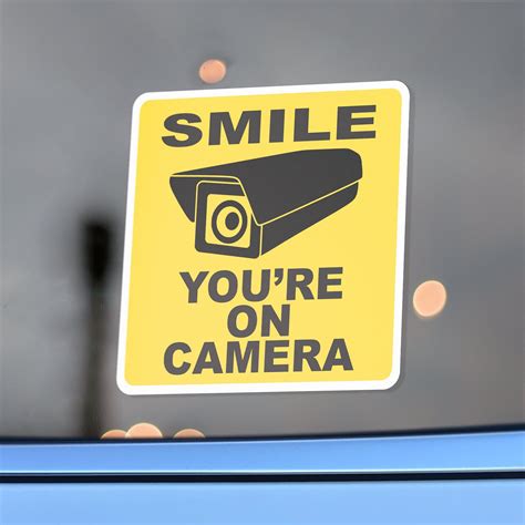 Lyft Uber Dashcam Smile Youre On Camera Sticker Decals Etsy
