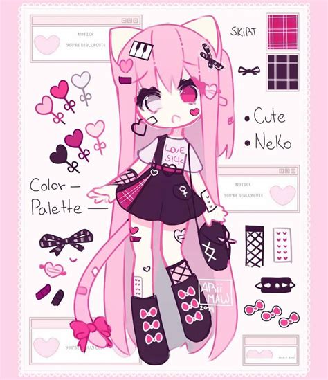 Adopt Neko Girl Open By Ariimaww Anime Drawing Styles Cute Kawaii