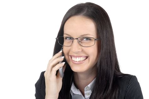 携帯電話で話している若い女性 無料の写真