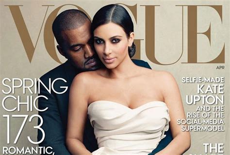 Kanye West And Kim Kardashian Score Wedding Themed Debut Vogue Cover