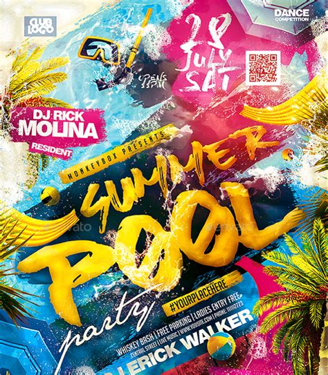 FREE 15 Pool Party Flyer Templates In PSD EPS