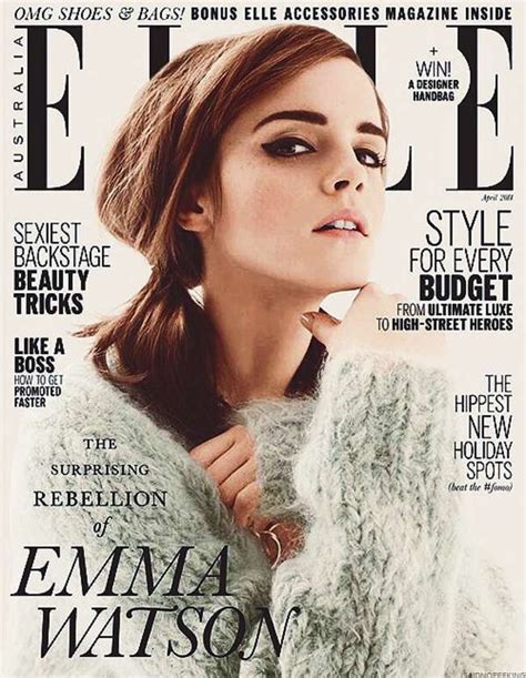 Emma Watson Elle Australia Cover Magazine April 2014